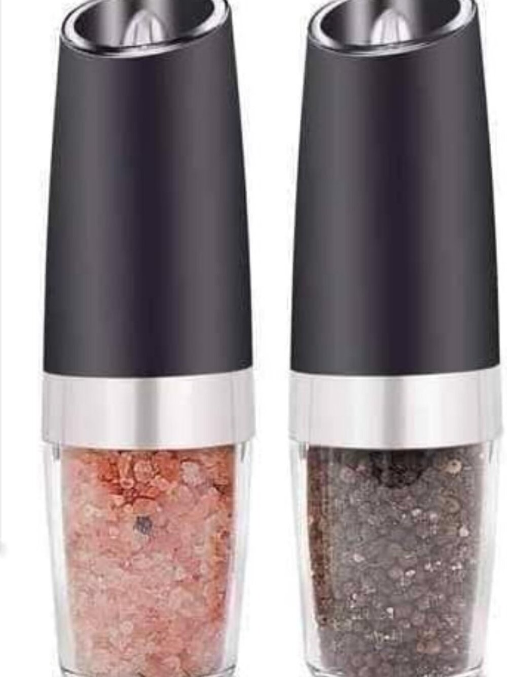 Globostic gravity electric salt and pepper mill